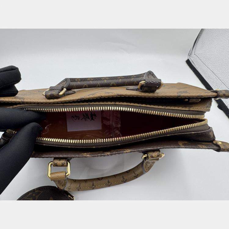 Pre Owned Louis Vuitton Monogram Reverse Giant Canvas Onthego East West Bag