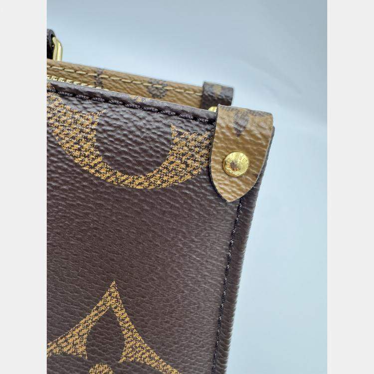 Pre Owned Louis Vuitton Monogram Reverse Giant Canvas Onthego East West Bag