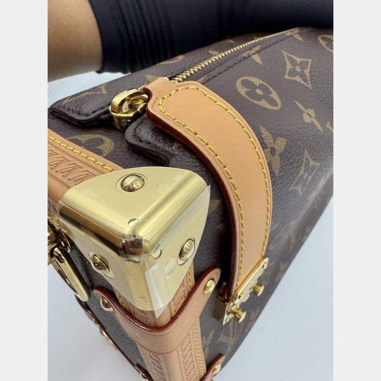 Pre Owned Louis Vuitton Side Trunk Brown Monogram Size MM