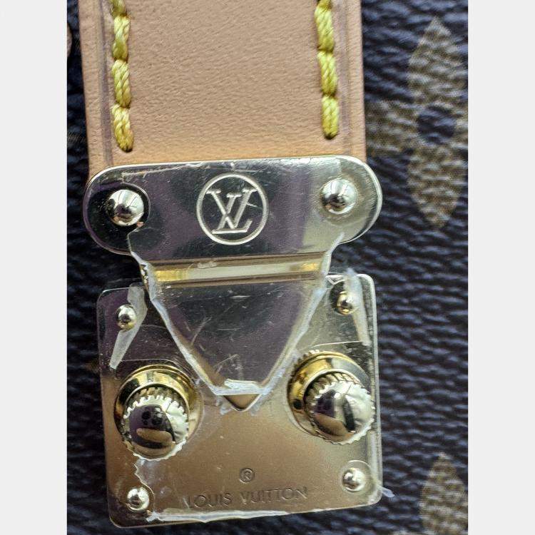 Pre Owned Louis Vuitton Side Trunk Brown Monogram Size MM