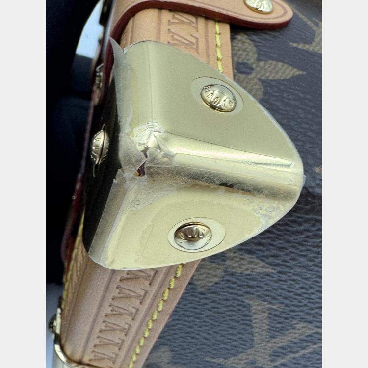 Pre Owned Louis Vuitton Side Trunk Brown Monogram Size MM