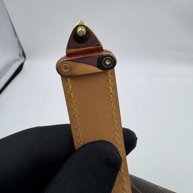 Pre Owned Louis Vuitton Side Trunk Brown Monogram Size MM