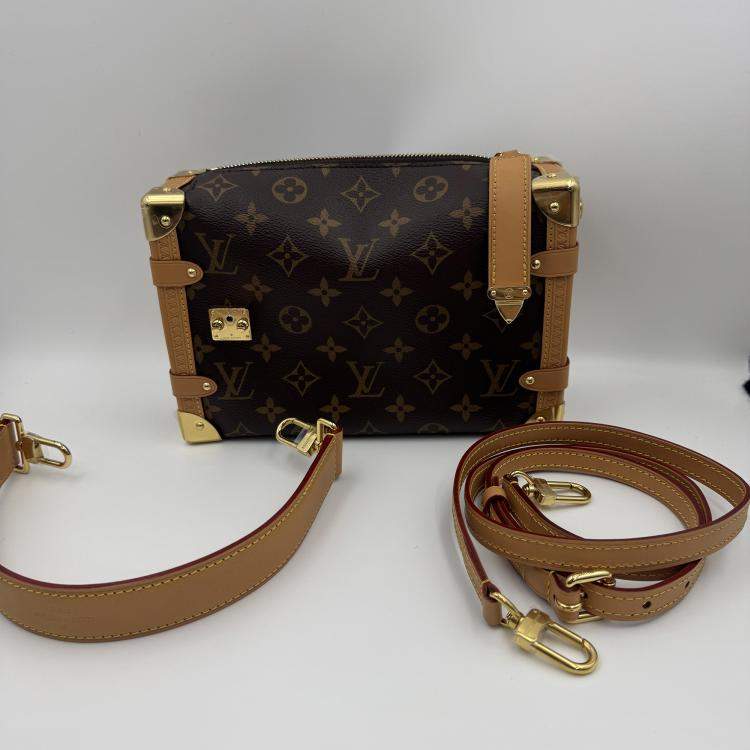 Pre Owned Louis Vuitton Side Trunk Brown Monogram Size MM