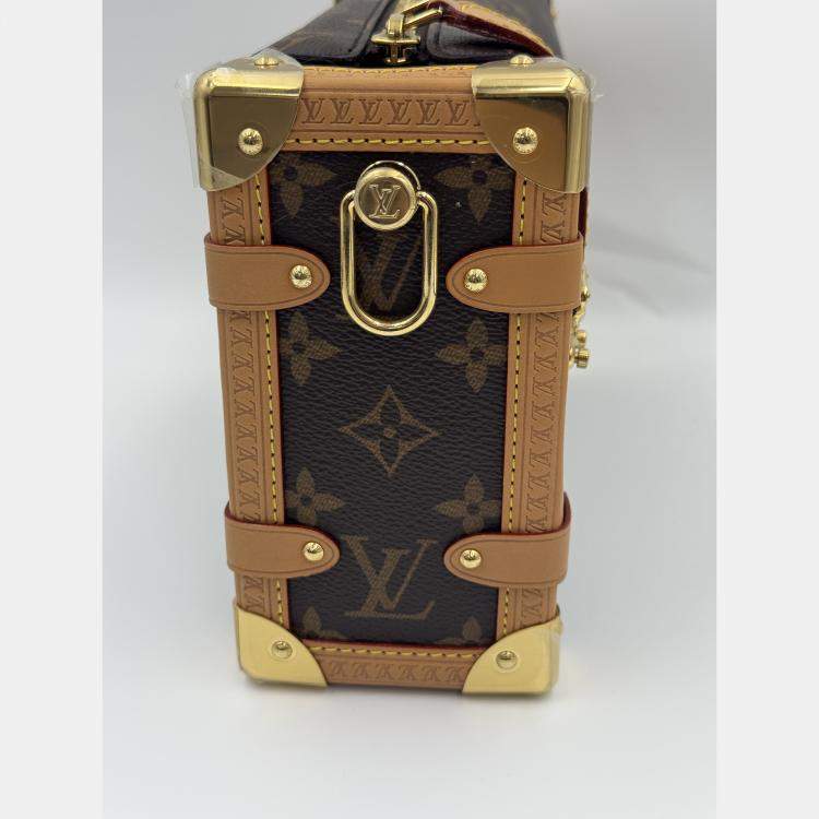 Pre Owned Louis Vuitton Side Trunk Brown Monogram Size MM
