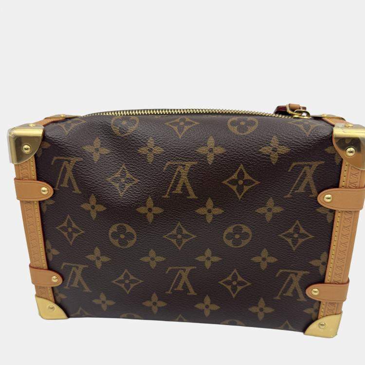 Pre Owned Louis Vuitton Side Trunk Brown Monogram Size MM