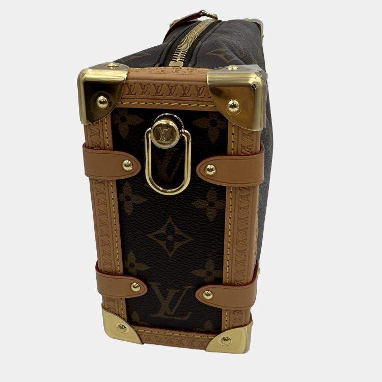 Pre Owned Louis Vuitton Side Trunk Brown Monogram Size MM