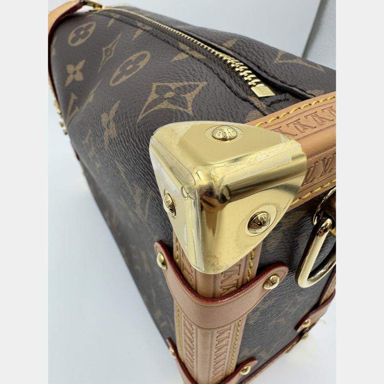 Pre Owned Louis Vuitton Side Trunk Brown Monogram Size MM