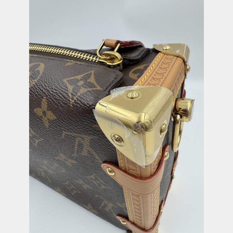 Pre Owned Louis Vuitton Side Trunk Brown Monogram Size MM