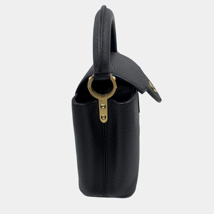 مملوكة مسبقًا Louis Vuitton Capucines Noir Taurillon Leather Size Mini