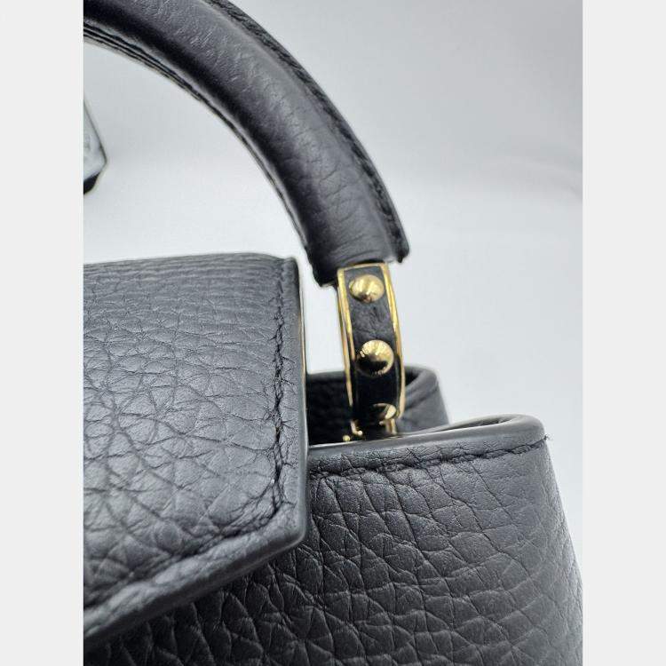 مملوكة مسبقًا Louis Vuitton Capucines Noir Taurillon Leather Size Mini