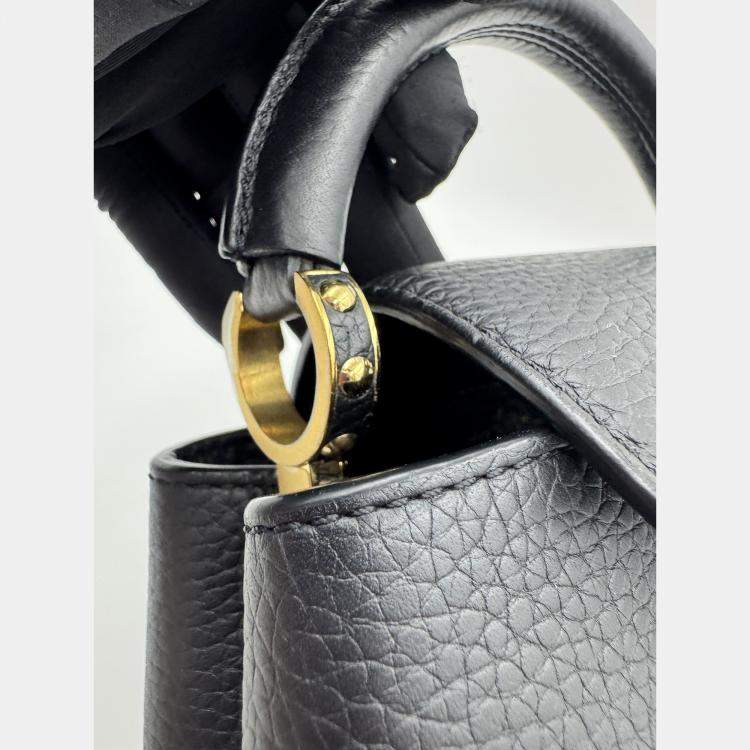مملوكة مسبقًا Louis Vuitton Capucines Noir Taurillon Leather Size Mini