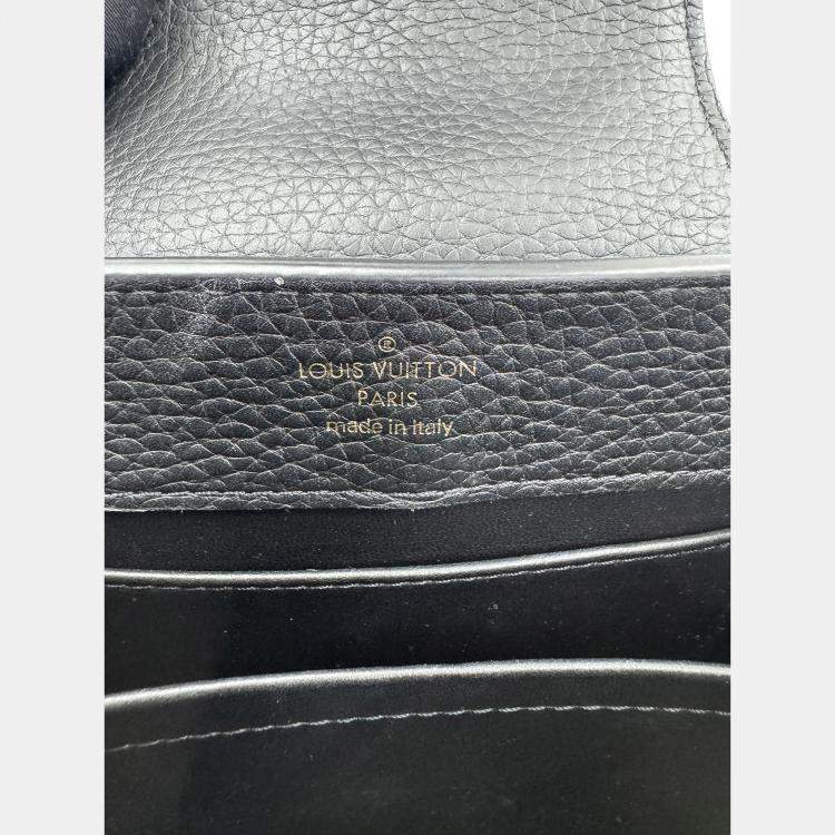 مملوكة مسبقًا Louis Vuitton Capucines Noir Taurillon Leather Size Mini