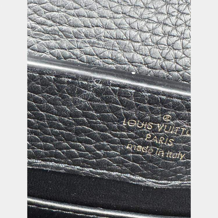 مملوكة مسبقًا Louis Vuitton Capucines Noir Taurillon Leather Size Mini