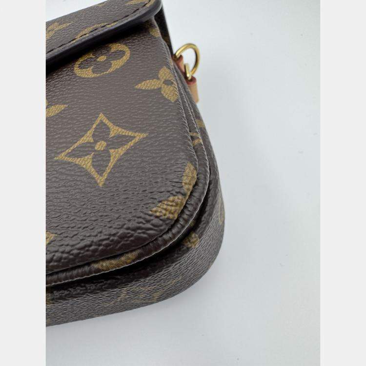 Pre Owned Louis Vuitton Monogram Canvas Pochette Metis East West Bag