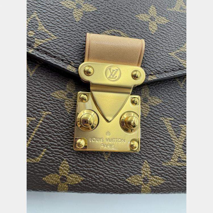 Pre Owned Louis Vuitton Monogram Canvas Pochette Metis East West Bag