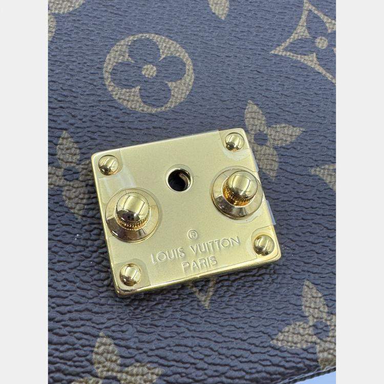 Pre Owned Louis Vuitton Monogram Canvas Pochette Metis East West Bag