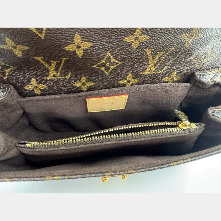 Pre Owned Louis Vuitton Monogram Canvas Pochette Metis East West Bag