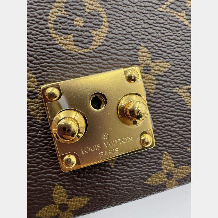 Pre Owned Louis Vuitton Monogram Canvas Pochette Metis East West Bag