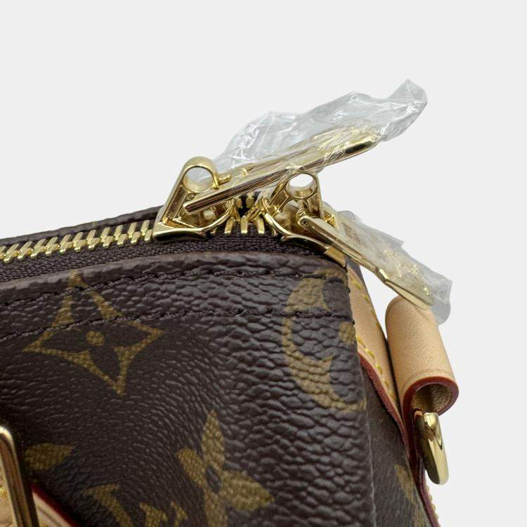 Pre Owned Louis Vuitton Speedy Bandouliere 25 Brown Monogram Canvas Shoulder Bag
