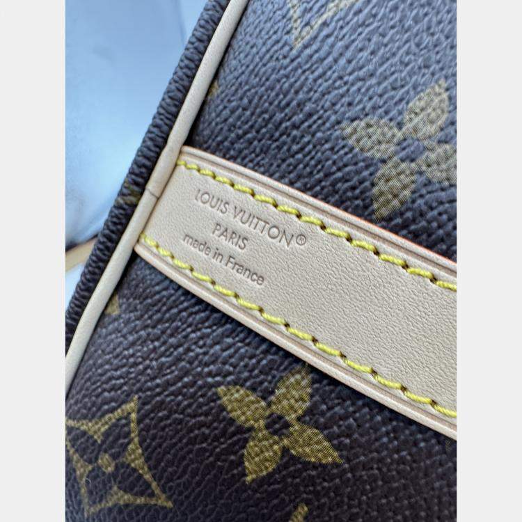 Pre Owned Louis Vuitton Speedy Bandouliere 25 Brown Monogram Canvas Shoulder Bag