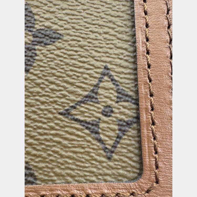 Pre Owned Louis Vuitton Dauphine Mini Shoulder Bag Coated Canvas And Leather Monogram Reverse Brown Beige