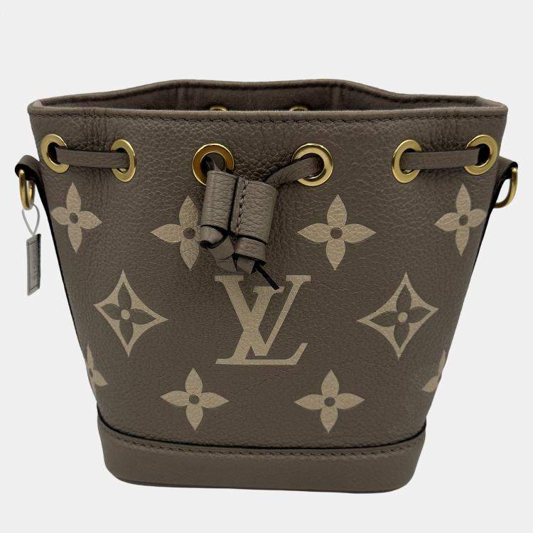 Pre Owned Louis Vuitton Nano Noe Bicolor Monogram Empreinte Shoulder Bag