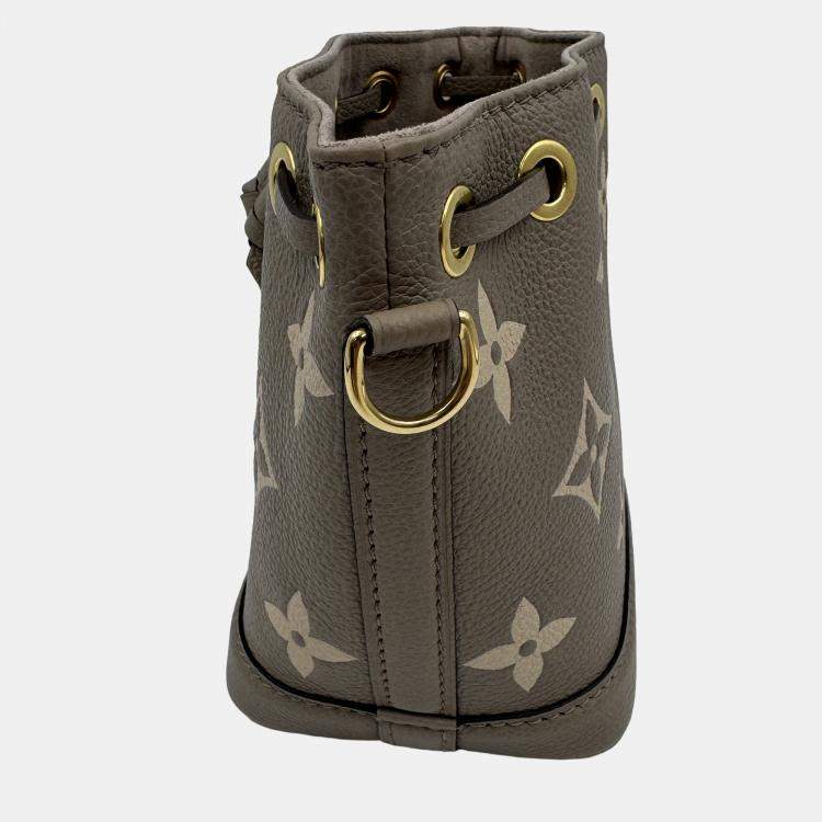 Pre Owned Louis Vuitton Nano Noe Bicolor Monogram Empreinte Shoulder Bag