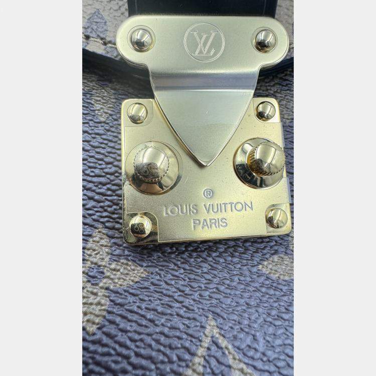 Pre Owned Louis Vuitton Brown Monogram Reverse Canvas Pochette Metis Bag