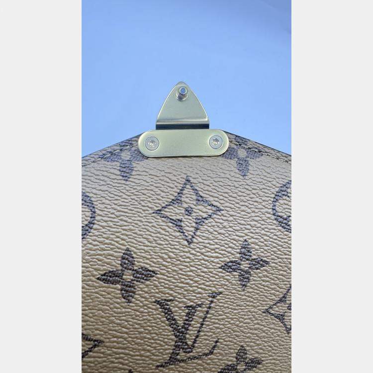 Pre Owned Louis Vuitton Brown Monogram Reverse Canvas Pochette Metis Bag