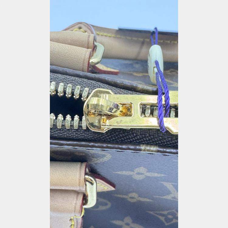 Pre Owned Louis Vuitton Speedy Bandouliere 20 Beige Monogram Canvas Top Handle Bag