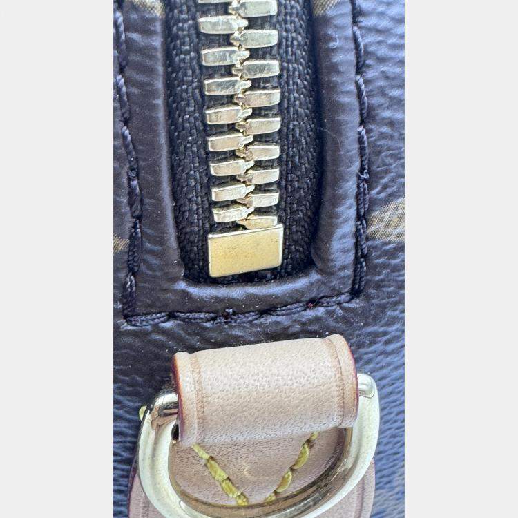 Pre Owned Louis Vuitton Speedy Bandouliere 20 Beige Monogram Canvas Top Handle Bag