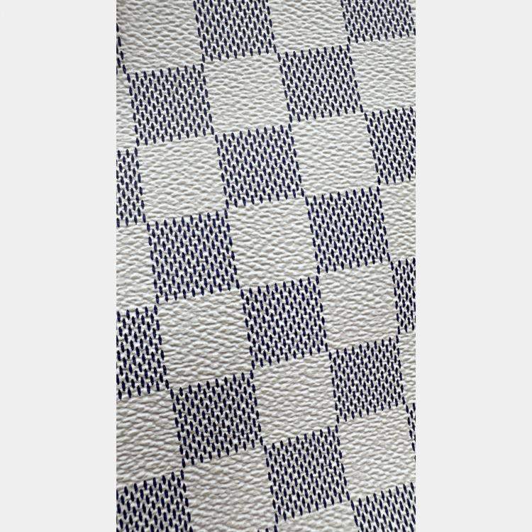 Pre Owned Louis Vuitton Damier Azur White Canvas Neverfull PM Bag