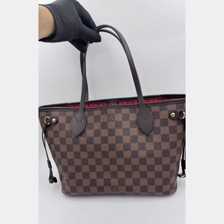 Pre Owned Louis Vuitton Damier Ebene Canvas Neverfull PM Bag