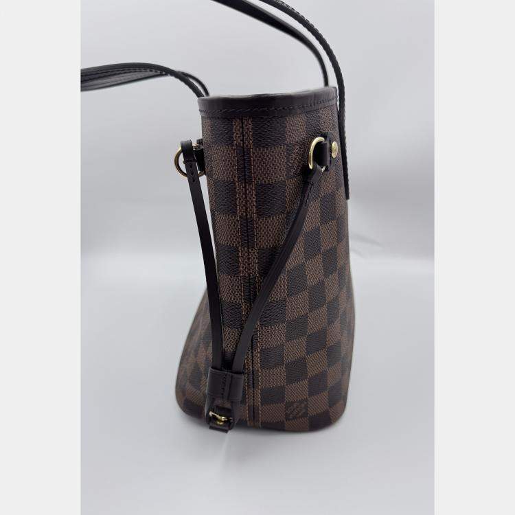 Pre Owned Louis Vuitton Damier Ebene Canvas Neverfull PM Bag
