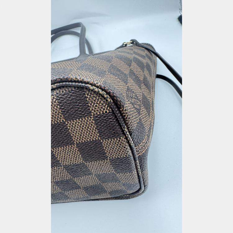 Pre Owned Louis Vuitton Damier Ebene Canvas Neverfull PM Bag