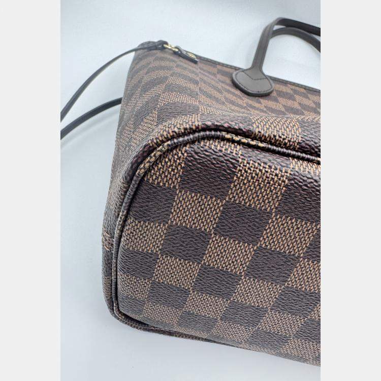 Pre Owned Louis Vuitton Damier Ebene Canvas Neverfull PM Bag