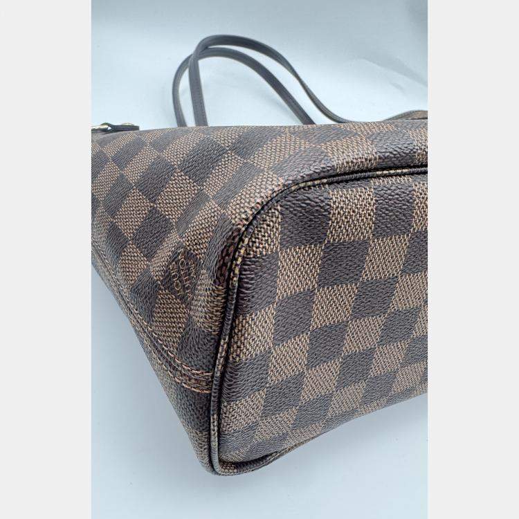 Pre Owned Louis Vuitton Damier Ebene Canvas Neverfull PM Bag