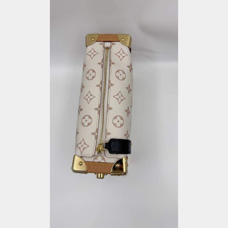 Pre Owned Louis Vuitton Side Trunk Beige Monogram Dune MM Bag