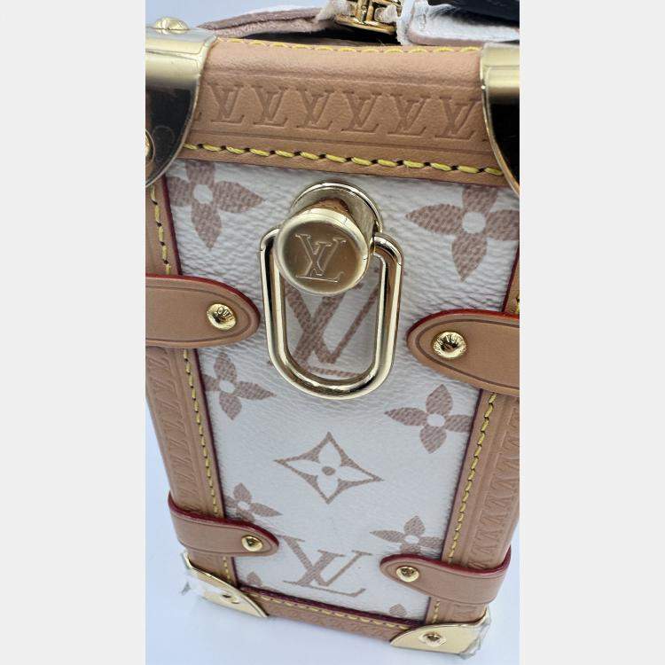Pre Owned Louis Vuitton Side Trunk Beige Monogram Dune MM Bag