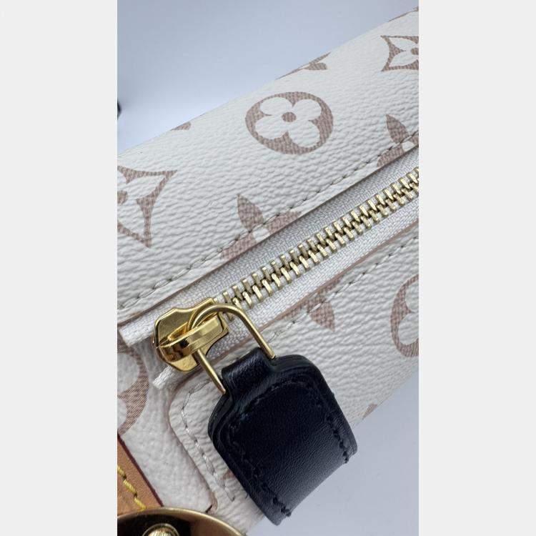 Pre Owned Louis Vuitton Side Trunk Beige Monogram Dune MM Bag