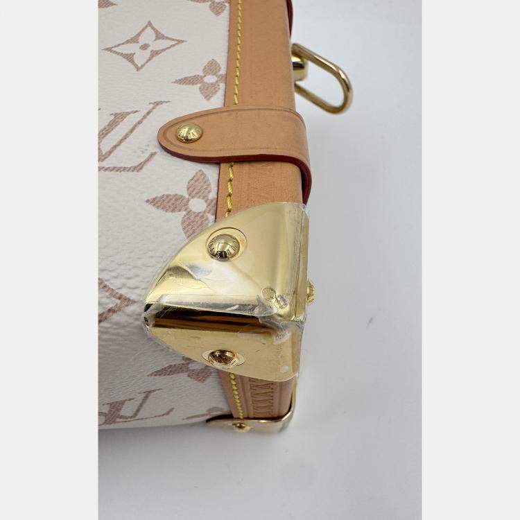 Pre Owned Louis Vuitton Side Trunk Beige Monogram Dune MM Bag