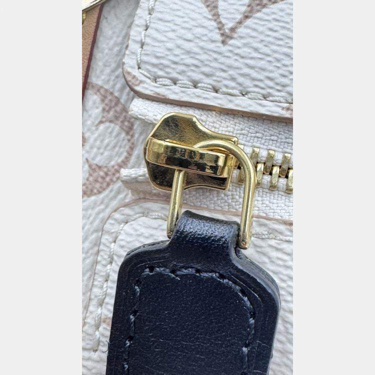 Pre Owned Louis Vuitton Side Trunk Beige Monogram Dune MM Bag