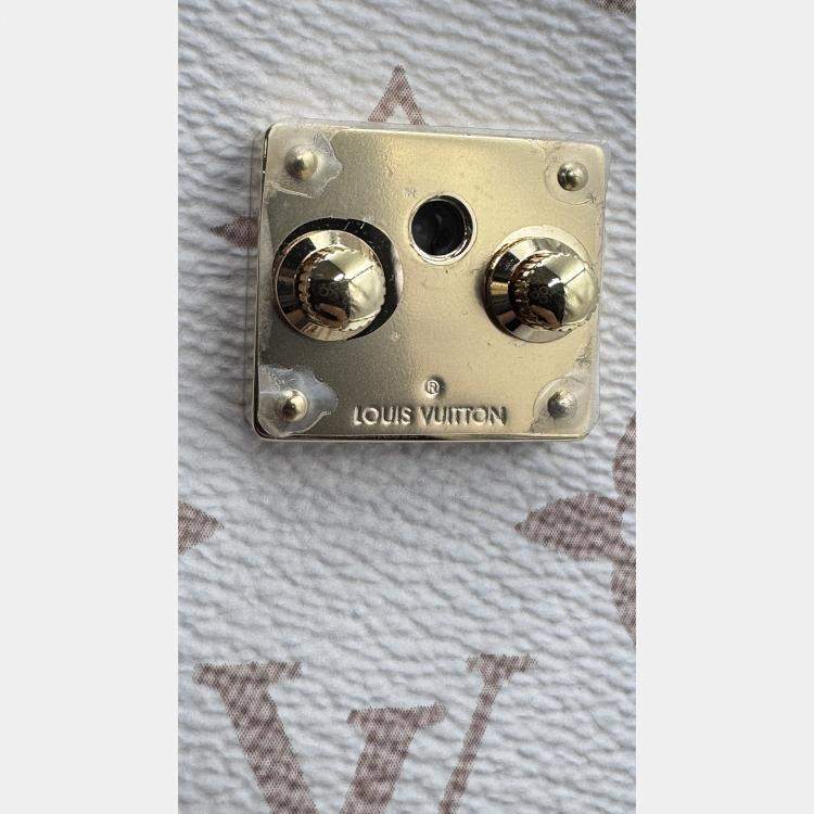 Pre Owned Louis Vuitton Side Trunk Beige Monogram Dune MM Bag