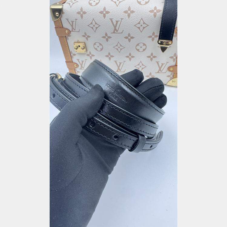 Pre Owned Louis Vuitton Side Trunk Beige Monogram Dune MM Bag