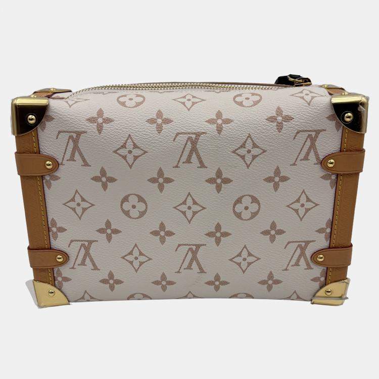 Pre Owned Louis Vuitton Side Trunk Beige Monogram Dune MM Bag