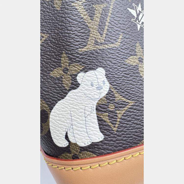 Pre Owned Louis Vuitton Brown Monogram Canvas Vivienne Nano Noe Shoulder Bag