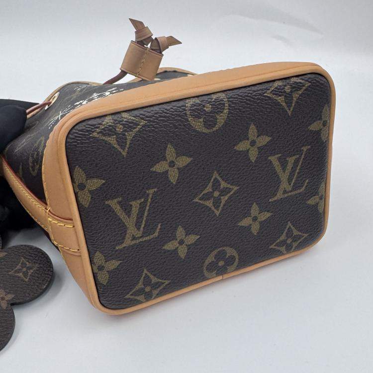 Pre Owned Louis Vuitton Brown Monogram Canvas Vivienne Nano Noe Shoulder Bag