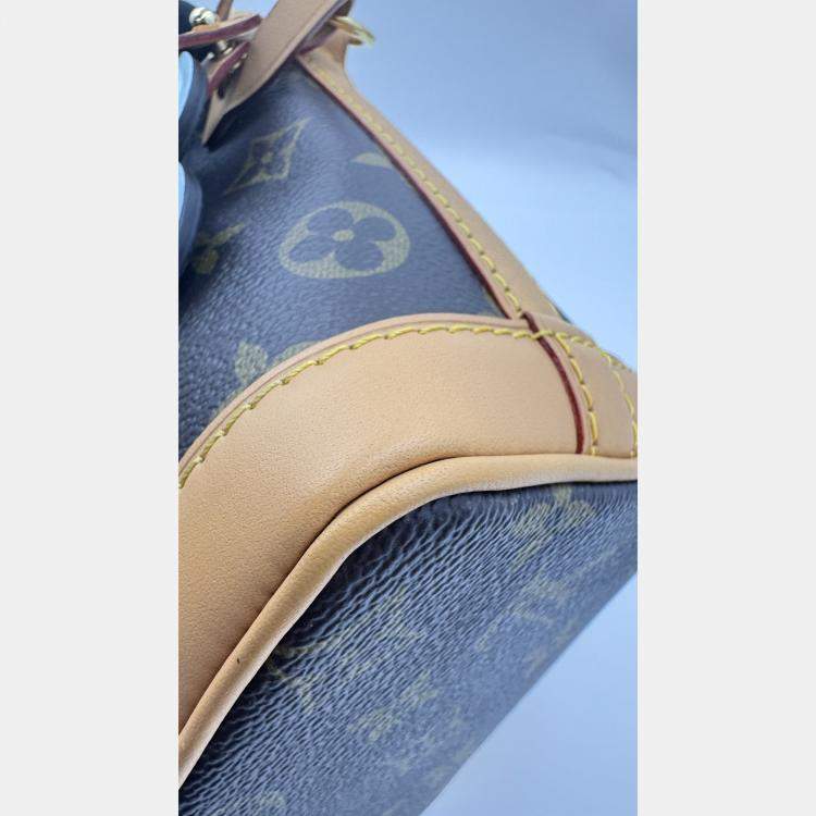 Pre Owned Louis Vuitton Brown Monogram Canvas Vivienne Nano Noe Shoulder Bag