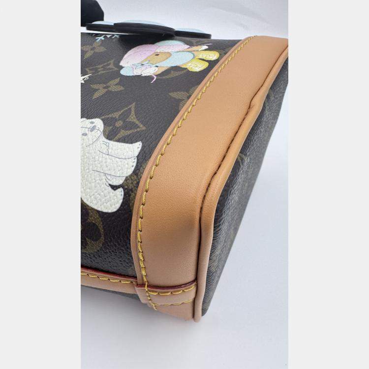 Pre Owned Louis Vuitton Brown Monogram Canvas Vivienne Nano Noe Shoulder Bag