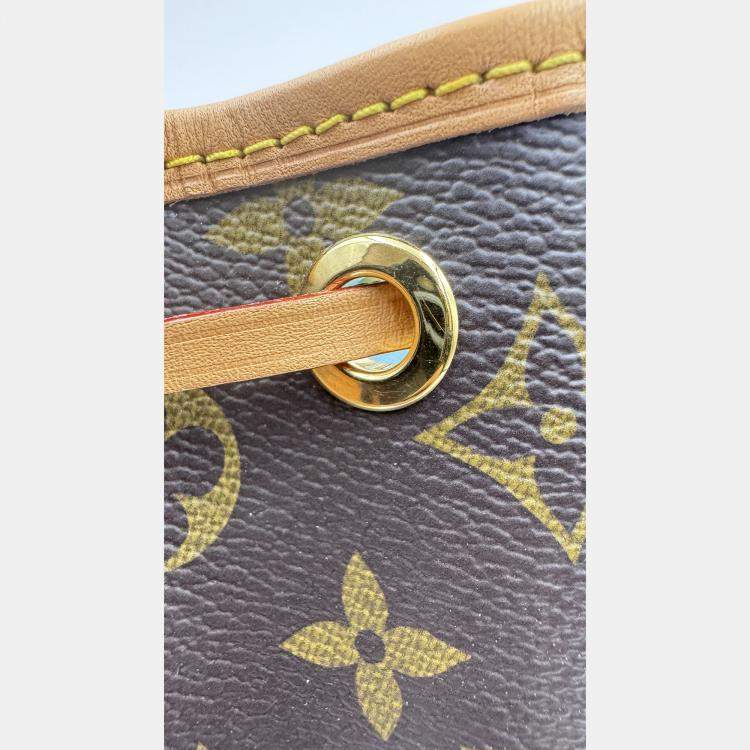 Pre Owned Louis Vuitton Brown Monogram Canvas Vivienne Nano Noe Shoulder Bag